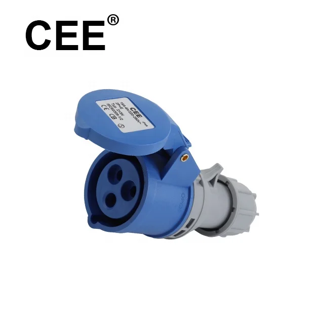 CEE Power Plug Iec Three Pin Pce Industrial Plug Socket Uae 220v Panel Socket