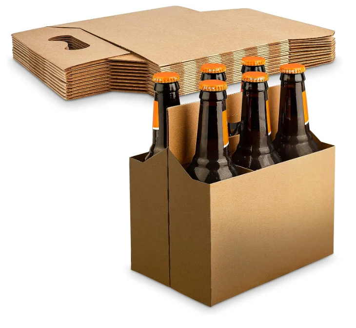 Cardboard Bottle Holder for Safe and Easy Transport  Custom 6 Pack Beer Bottle Carrier
