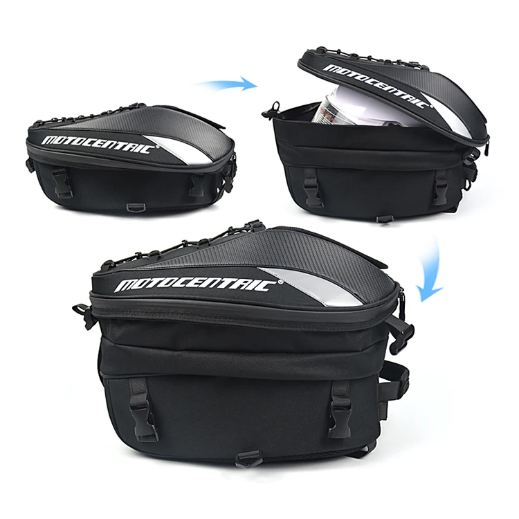 MOTOCENTRIC Waterproof Motorcycle Side Helmet Riding Travel Tail Bags New  Design Saddle Bag