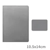 Funda para pasaporte gris