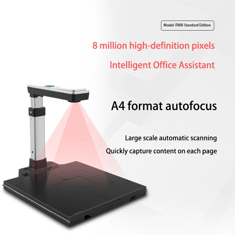 ID Card Identification Document Work Scanner F620 Upgraded Edition for Government Document Book Document Camera