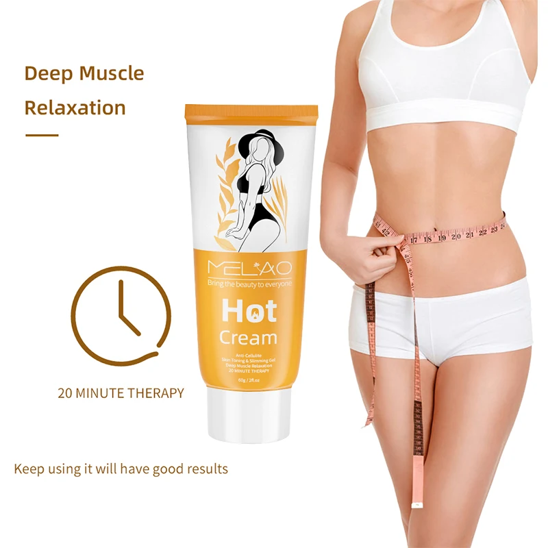 Crème Anti-cellulite Chaude MELAO 250g - Offre 1+1 Gratuit - Relaxation Musculaire Et Minceur