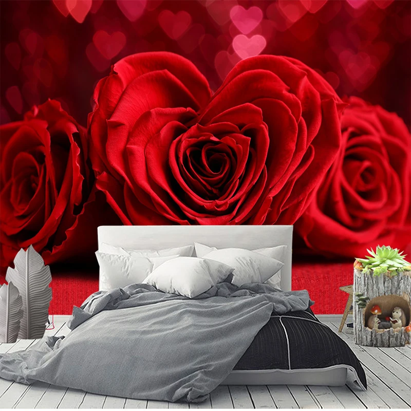 GMYANBZ Custom Wallpaper Hd Beautiful Rose Tv Background Wall Living Room  Bedroom Background Mural 3D Wallpaper 420cm(w) x260cm(h): Buy Online at  Best Price in UAE 