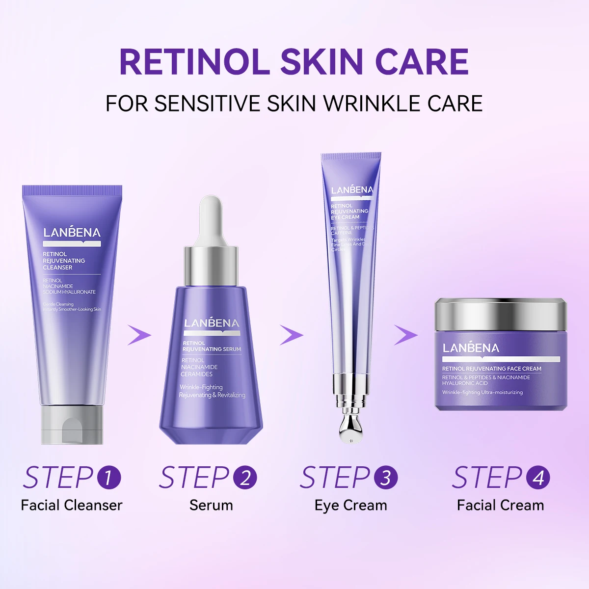 product lanbena new arrival product hyaluronic acid facial face  anti aging wash facial cleanser-11