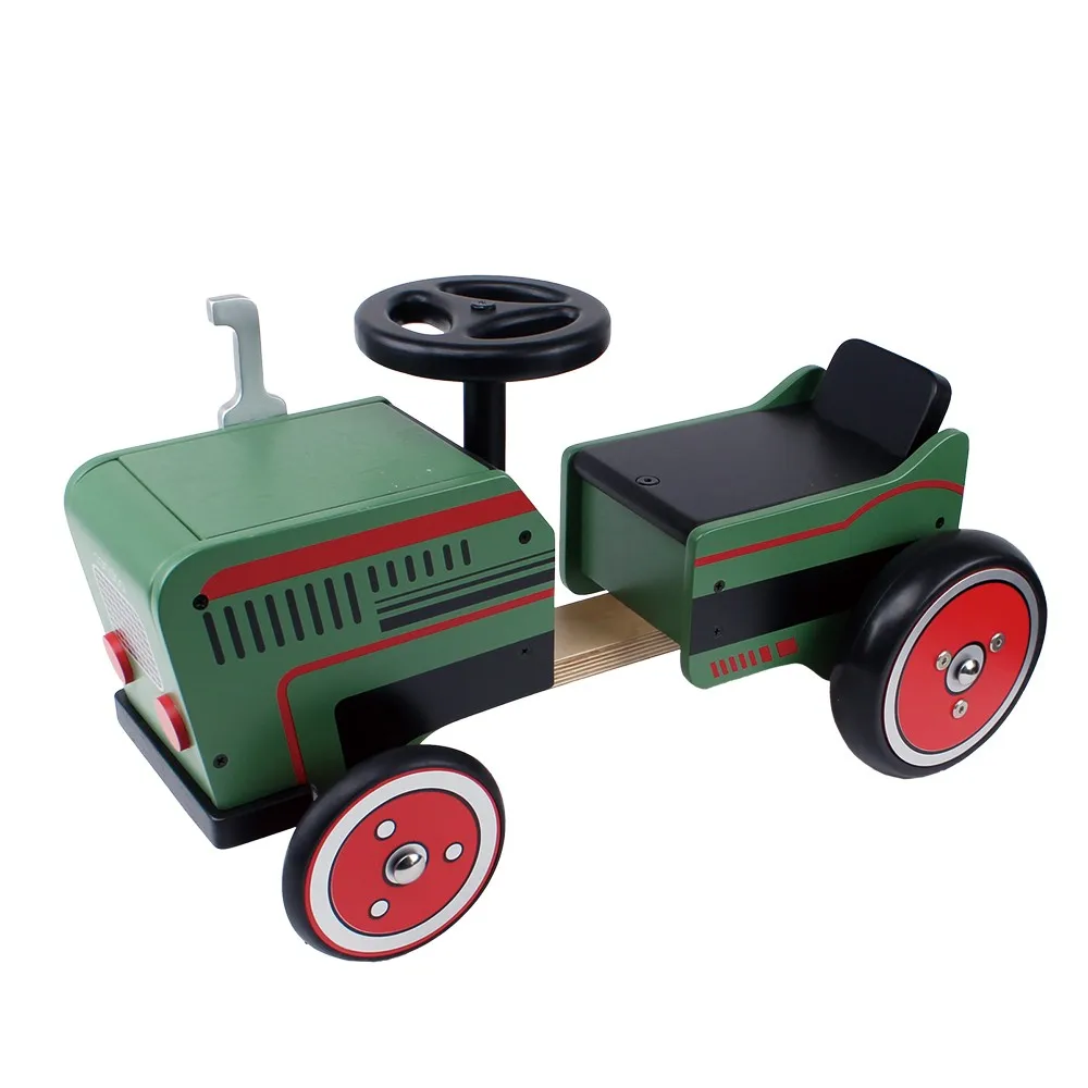 wooden tractor ride on