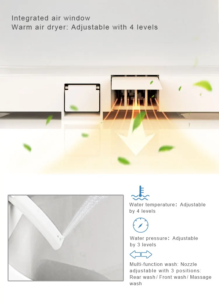 heated bidet toilet bidet function