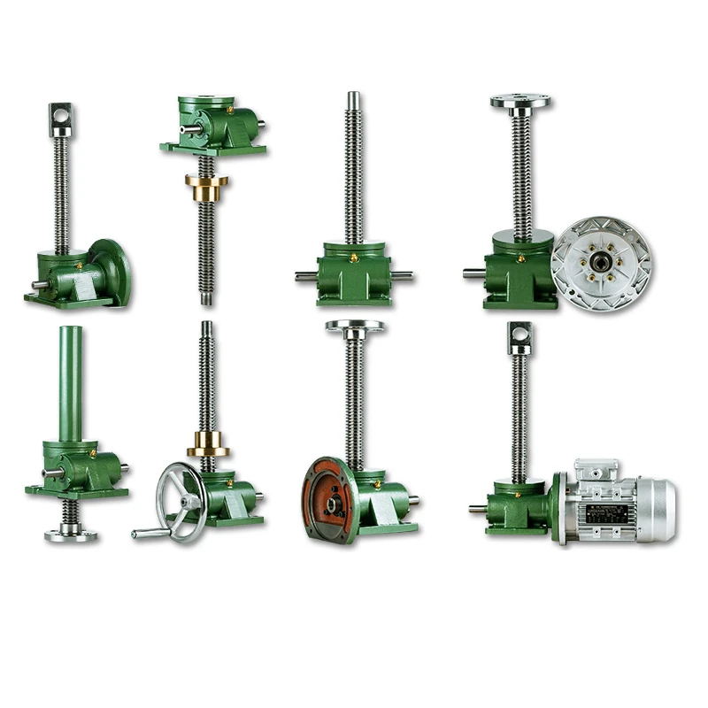 SWL Cylinder Type 5ton Manual Adjustable Warm Geared Electric Screw Jack Lift Mechanism