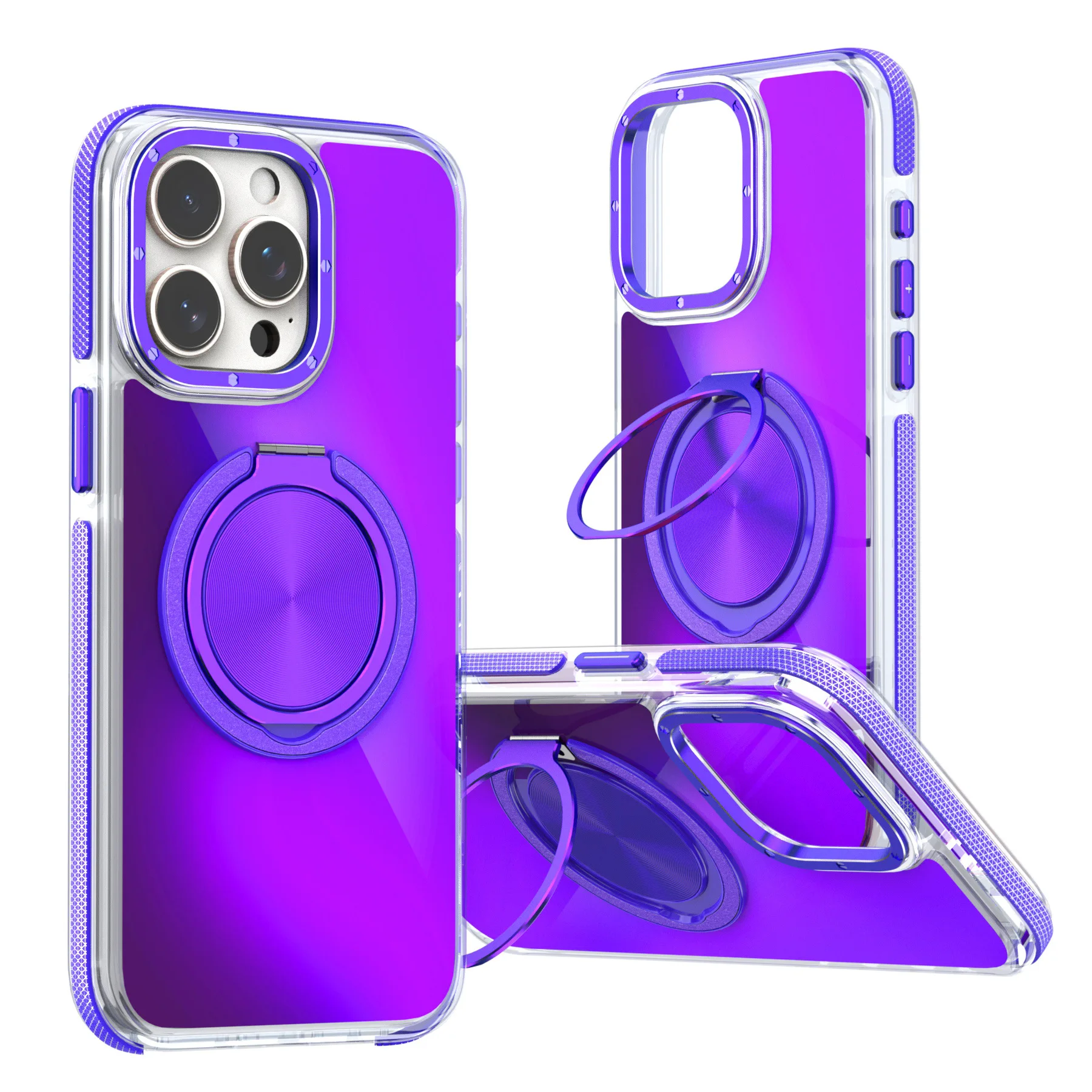 High Quality Luxury Mobile Phone Case with Magnetic Stand Holder For Iphone Case 16 15 14 13