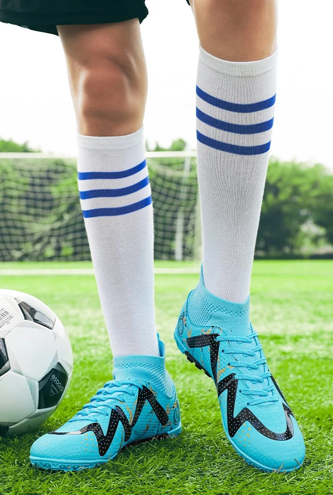 High-Quality Outdoor New High-Top AG-TF Hybrid Soccer Cleats for Artificial Turf Trainin aperçu 4