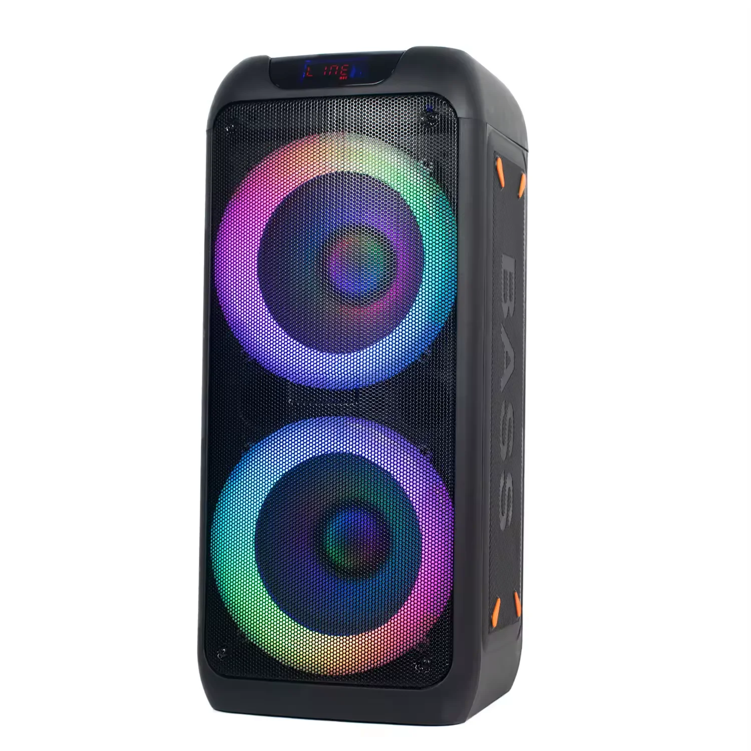 CQA High Quality Portable Boombox Dj Party Outdoor Indoor Dual Inch  Speaker with Disco Light Wireless Microphone