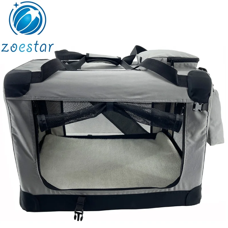 Dog Cat Travel Carrier Bag Collapsible Large Pet Carring Tote Pack Breathable Pet Bag Foldable