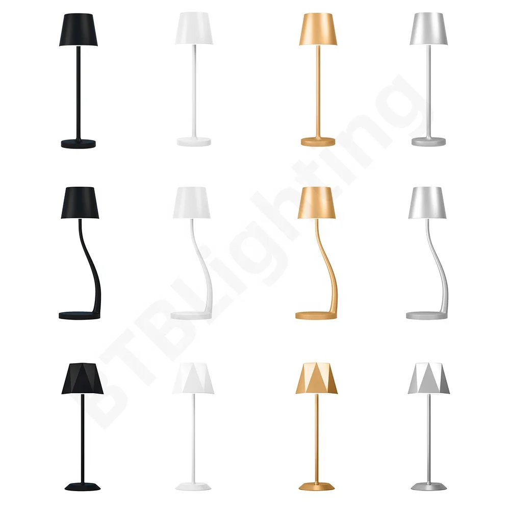 2021 Hot Sell Hotel Aluminium Acrylic Table Lamp Custom Shade Lamp Rechargeable Led Desk Lamp Table Light for Living Room