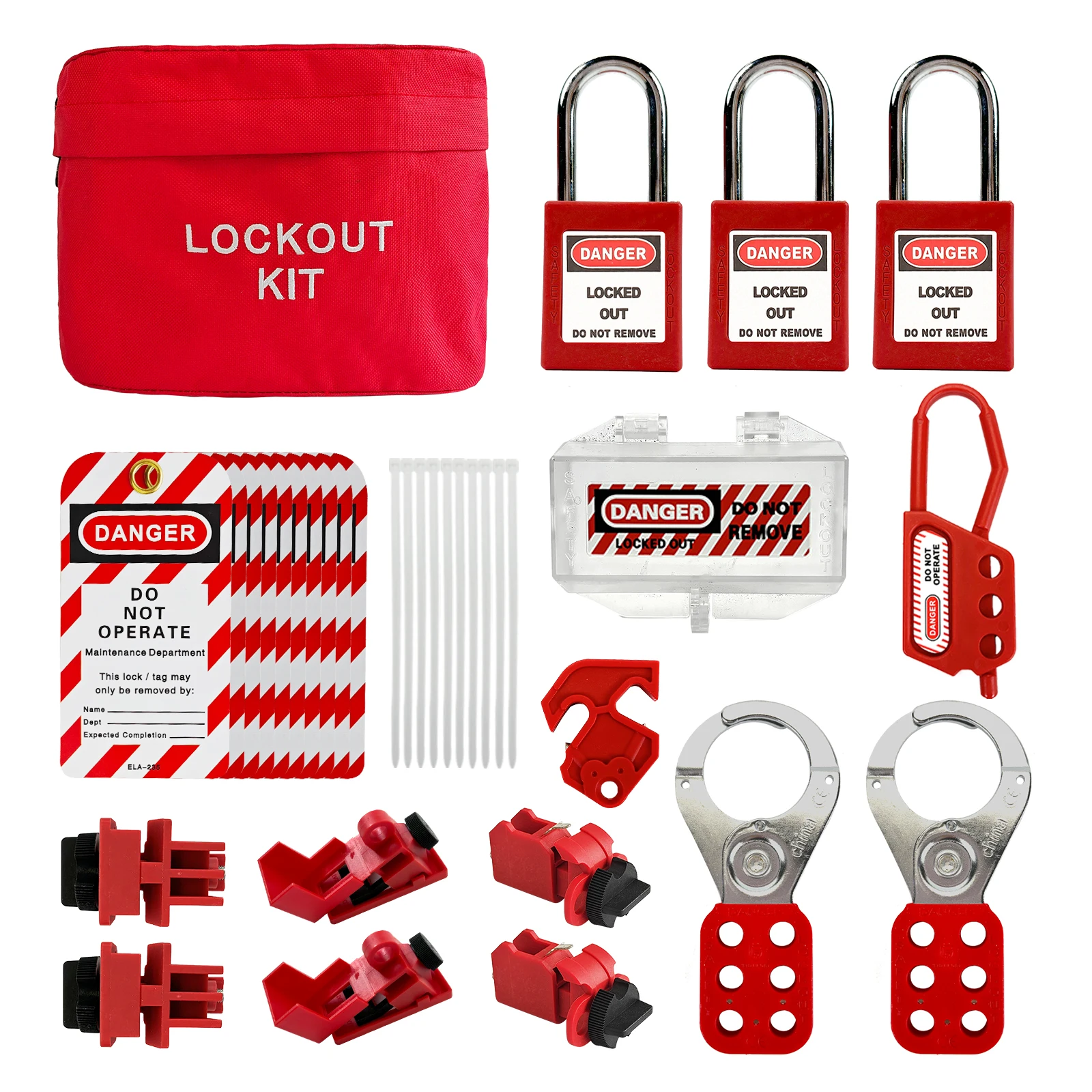 Portable Red Waist Bag Lock Set Can Be Added To The Belt For Easy ...