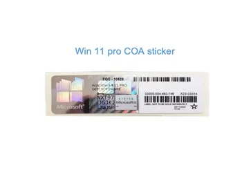 DHL Free Win 11 Pro license 100% Online Activation Win 11 Pro Key COA sticker