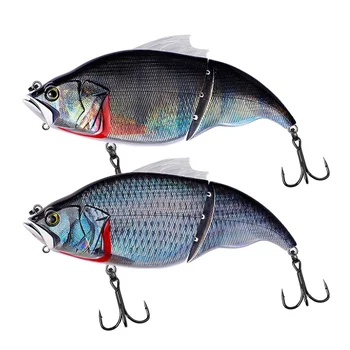 Lure Bass Artificial Hard Bait Plastic Bionic Bait Floating Swimbait 190mm 135g Multi-segment – Soft Lure – view 3