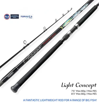 Carbon Light Wave Climbing Pencil Fishing Rod Straight Handle Hard Action GT Boat Fishing 2.51m/2.29m Golden Gun – Pencil – view 2