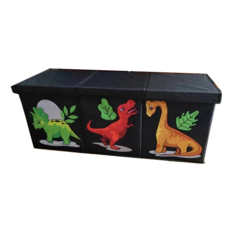 Factory Custom Made Large Toy Box Chest for Boys Collapsible Sturdy Storage  Bins With Lids Kids Toy Storage Dinosaur Toy Box