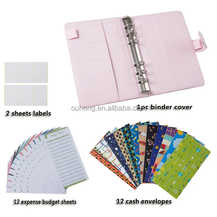 Cash Envelope Wallet Budget Cards Yearly Budget Planner Binder - China  Book, Writing