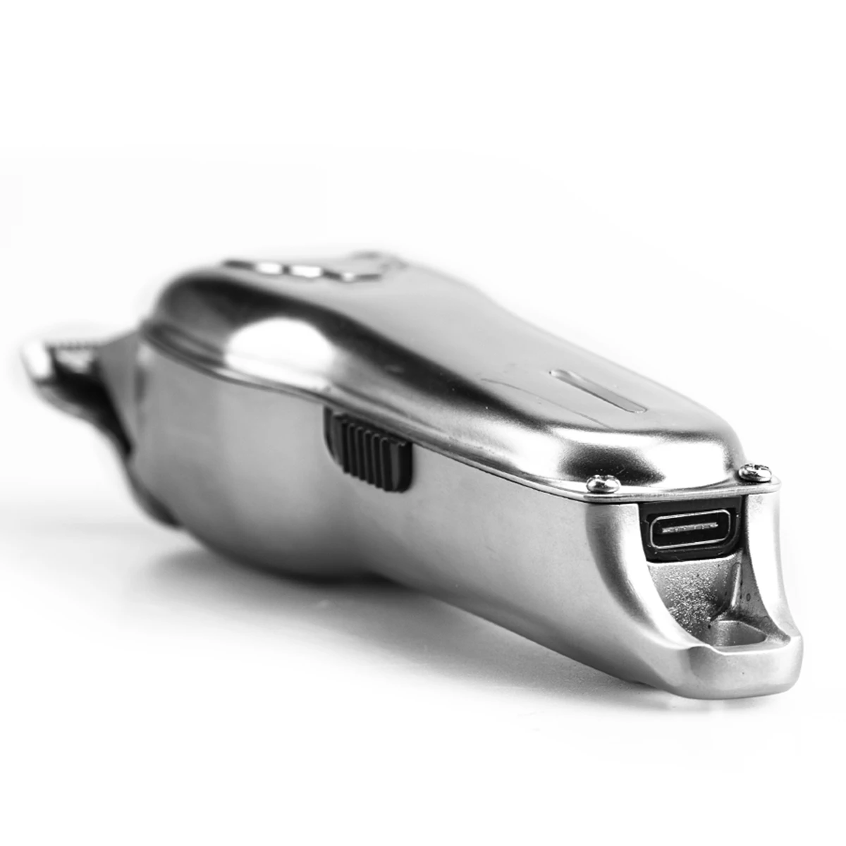 Mini Size Silver Color All Metal Housing Trimmer USB Charging zero Cutting for Tapering and Face Trimming