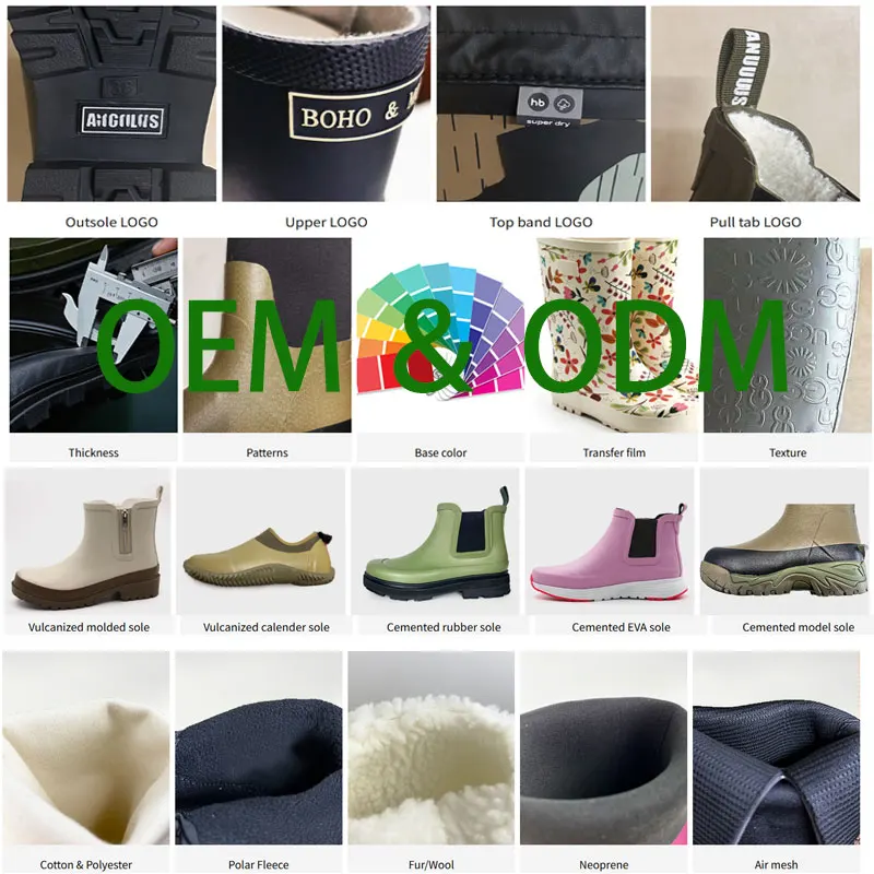 2026 Summer Fashion Kids Girls PVC Rain Boots Waterproof Transparent Print Gumboots Recyclable for Children