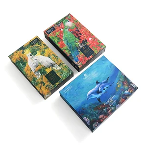 Factory Customized Pattern Parrot Jigsaw Puzzle 500 Pieces Personalized Custom Printing Jigsaw Puzzle for Children and Adults