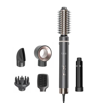 FMK Private Label Hair Blow Dryer Brush 5-IN-1 Multi-functional Volumizer Hot air Brush 1200W Ionic Hot air Brush