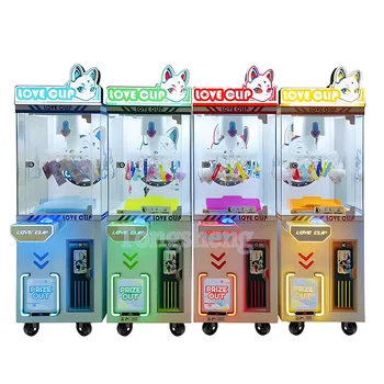 HOT Selling starry love clip machine Kids PRIZE Game Machine Small Claw Machine For Children