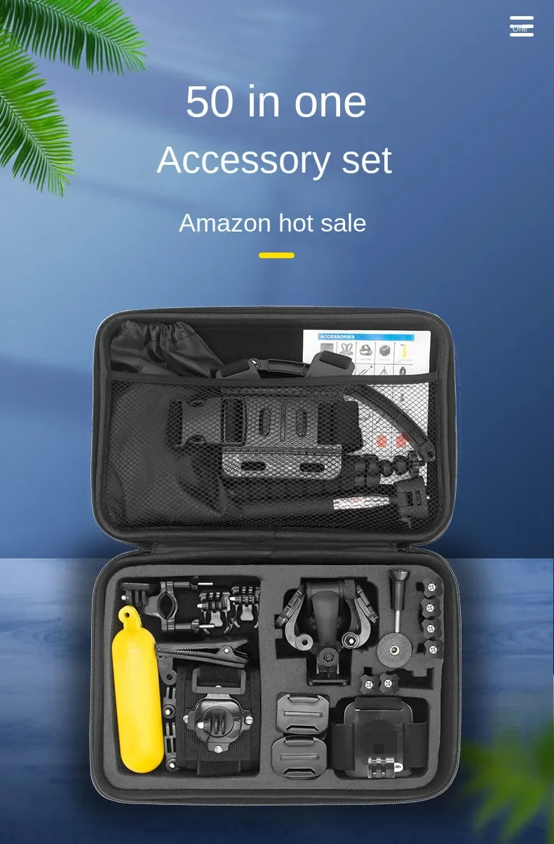 Yiscaxia Accessories Kit for GoPro Hero Max 10 50 Action Sports  Camera Includes Wrist Mount Strap Case Tripod Bracket