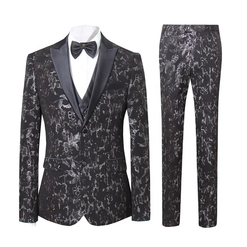 Noble Bride-traje Formal Para Hombre,Traje Con Estampado Floral,3 Piezas -  Buy Trajes Caballeros Desgaste Formal De Los Hombres Trajes De Product on  Alibaba.com