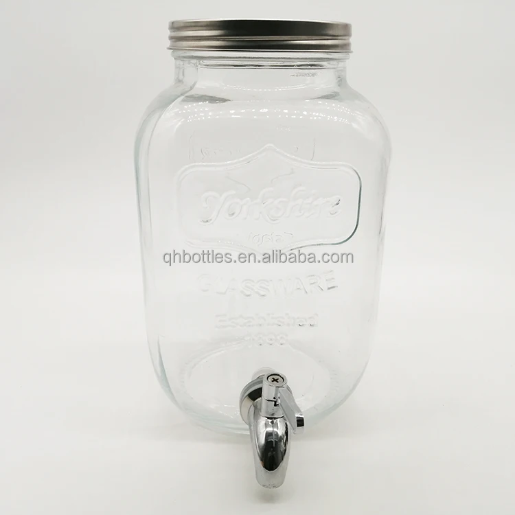4000ML/5000ML/8000ML Glass Beverage Tea Water Dispenser with Stand & Spigot 
