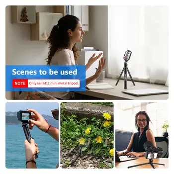1/4 Screw Tabletop Handheld Tripod NEEWER Metal Mini Tripod Stand for Gimbal Handle Grip Stabilizer DSLR Camera Monopod detail image