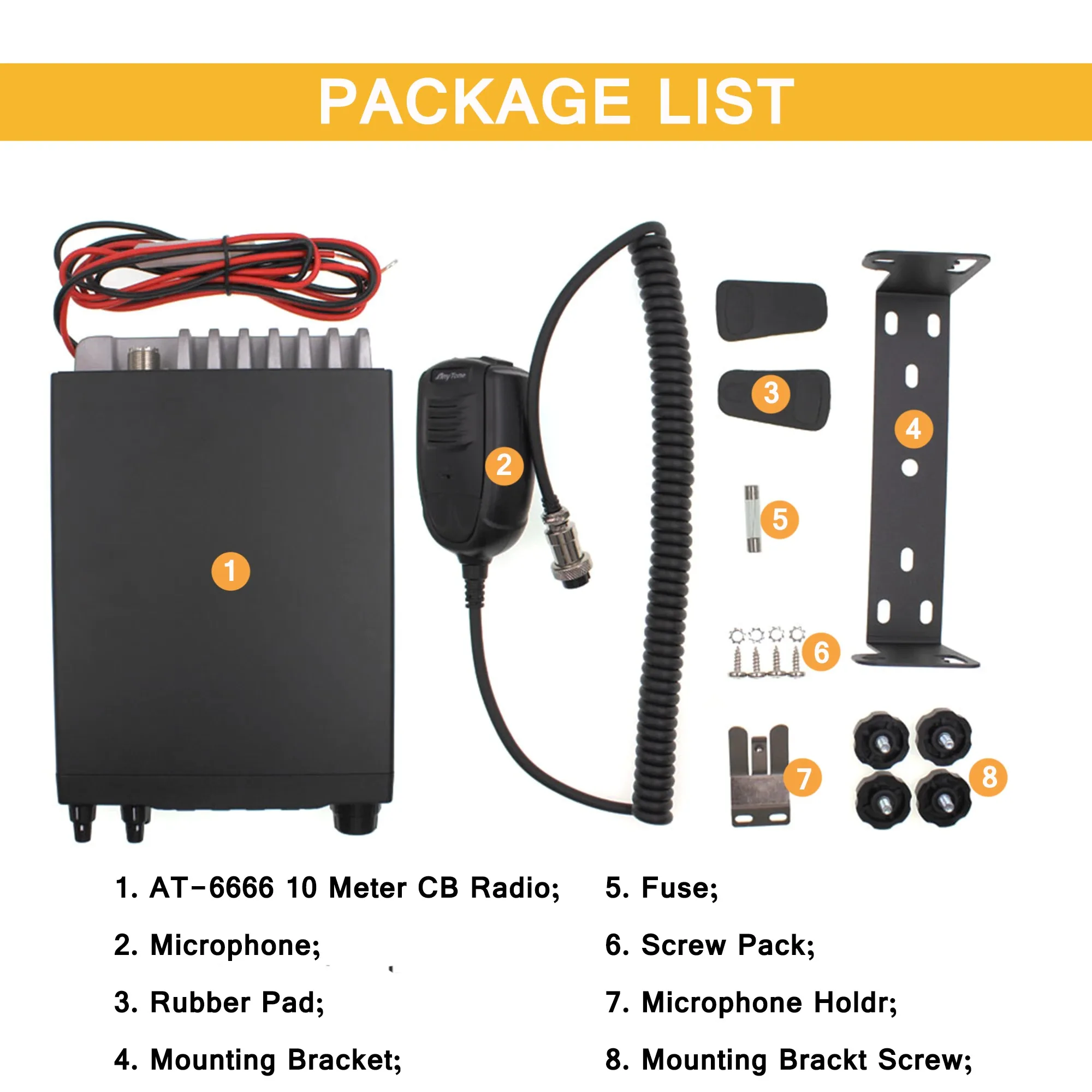 Anytone 6666 At6666 Dmr Smart Cb Radio Ssb Fm Am Walkie Talkie Car ...