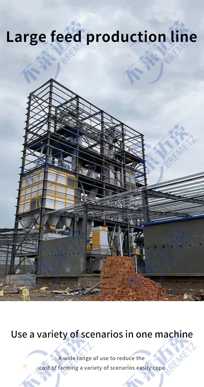 Large Automatic Chicken Feed Making Machine Animal Feed Pellet Machine ...