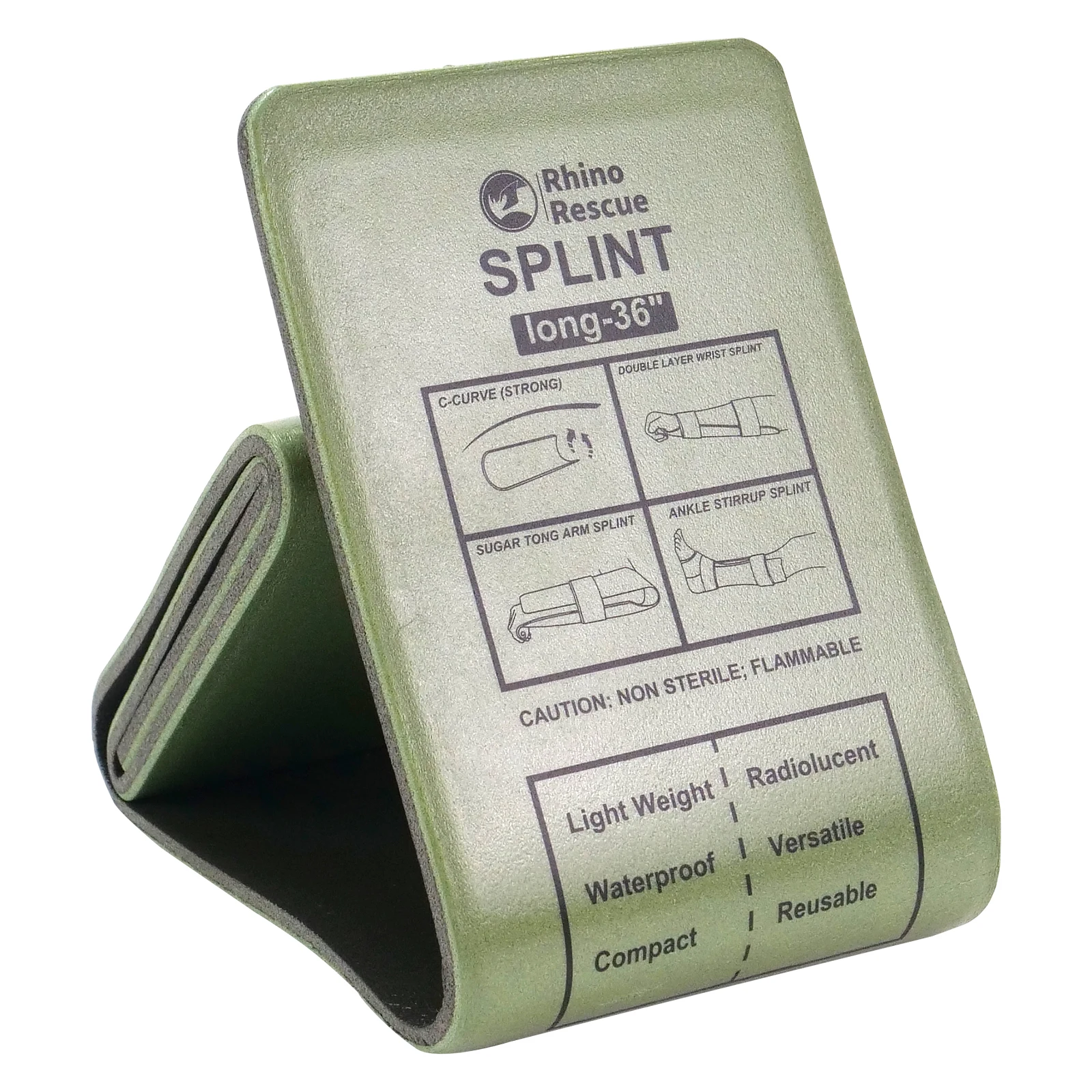 CE Approved Splint Aluminum Polymer Splints Medical Emergency Splint Kit for Bone Fixed Leg Rhino Rescue