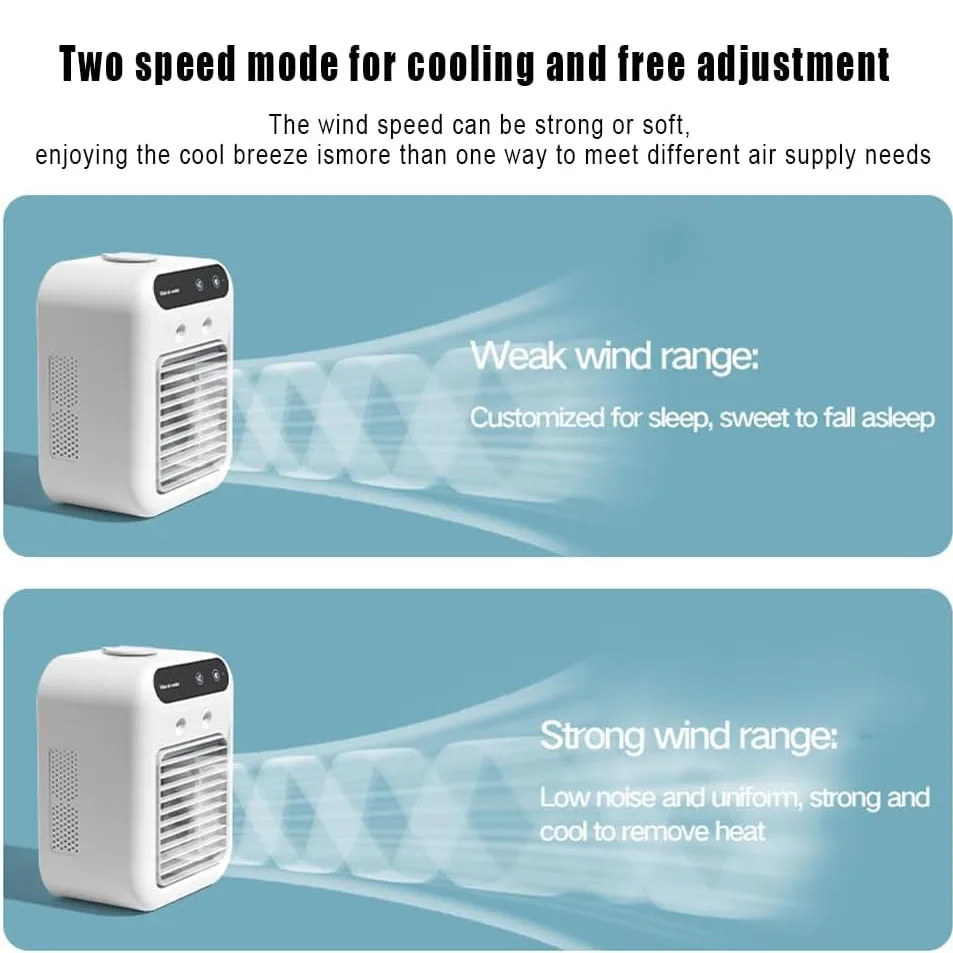 Portable Air Cooler Fan Water Air Cooler Portable USB Air Circulating Tower Fan  for Home Office