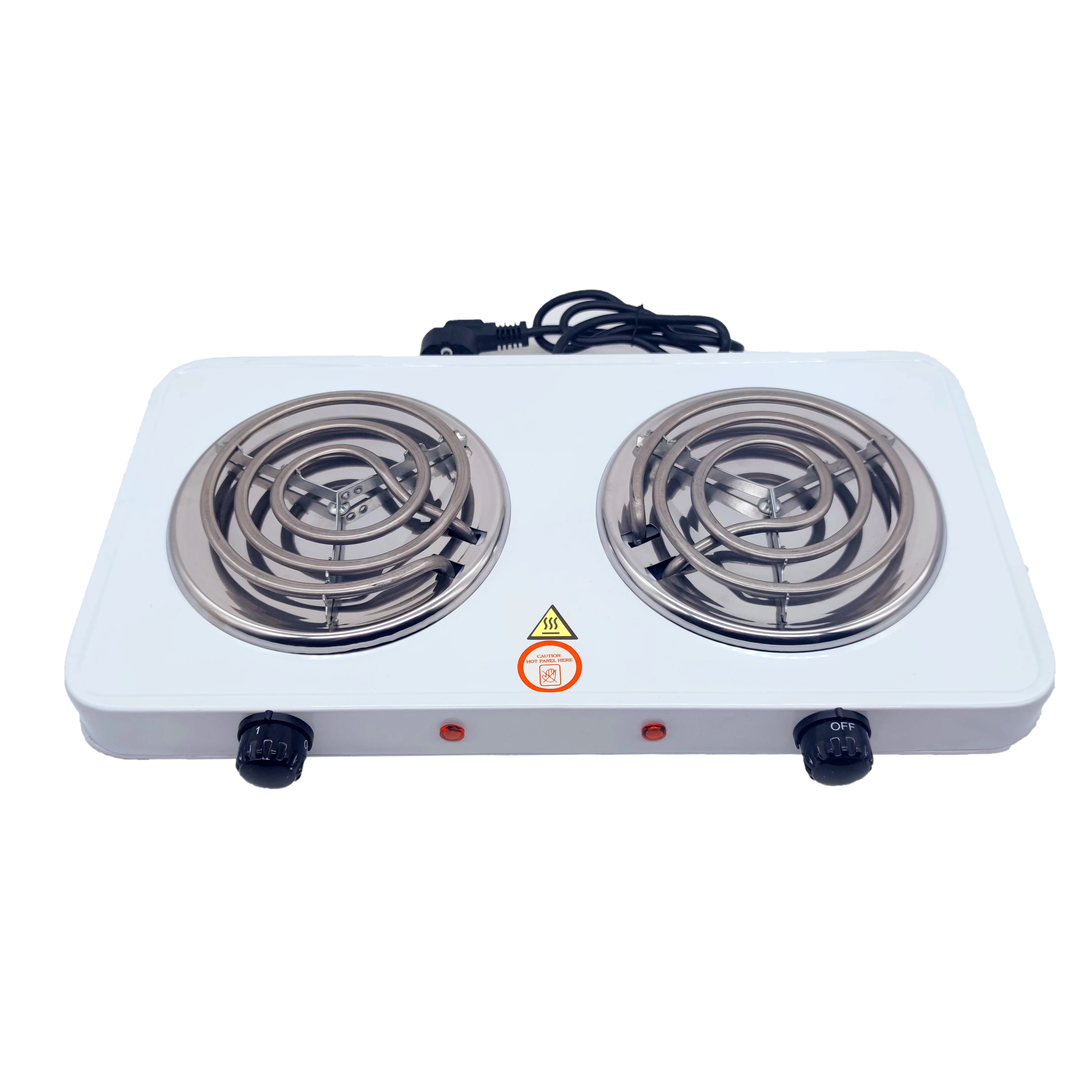 Electric Countertop Stove 2000W 2 Burner Overheat Protection Portable Cooking  Stove Hot Plate US Plug 110V