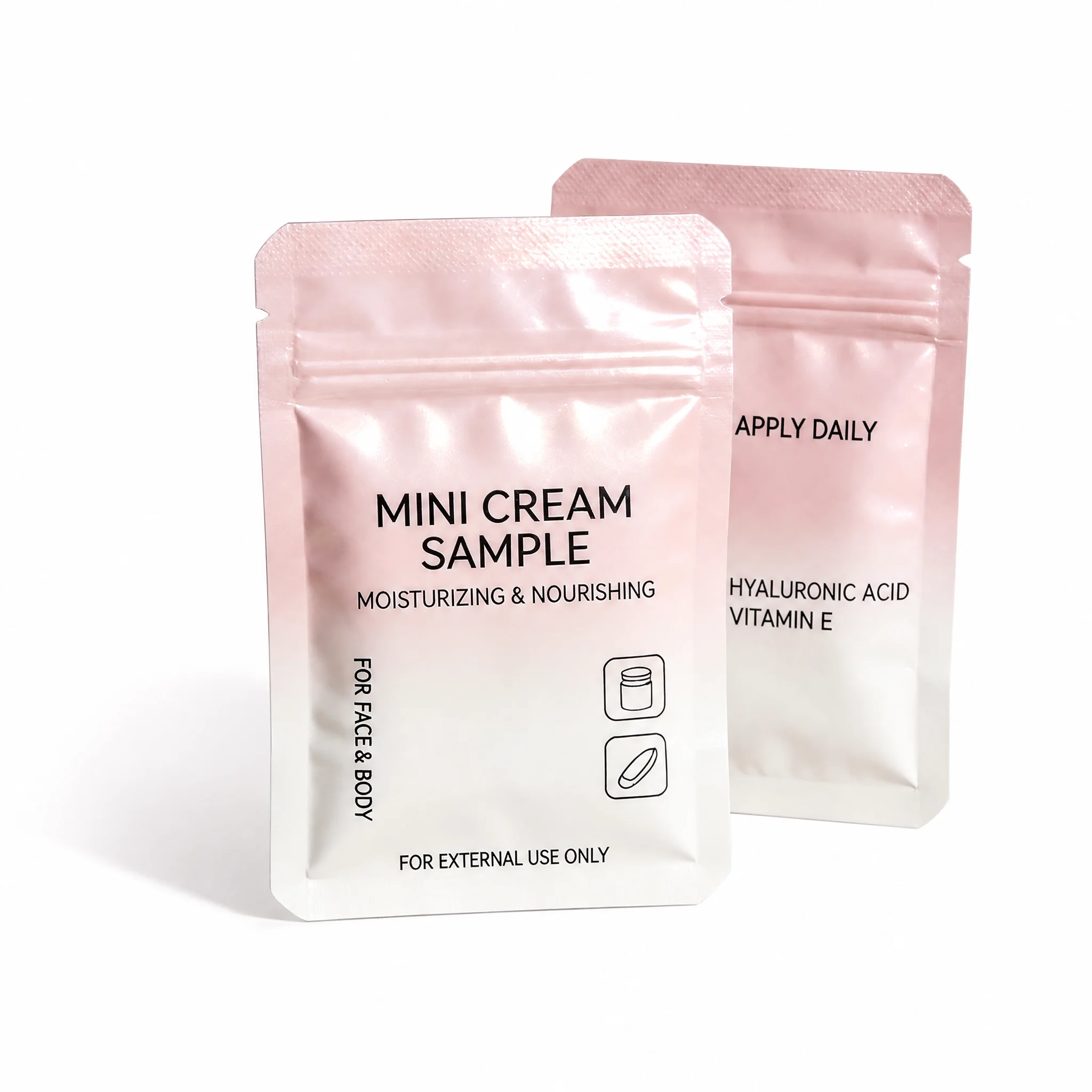 Custom 3ml Cosmetic Sample Sachets  Mini Skincare & Shampoo Pouch for Beauty Products Travel Size Single-Use Packaging