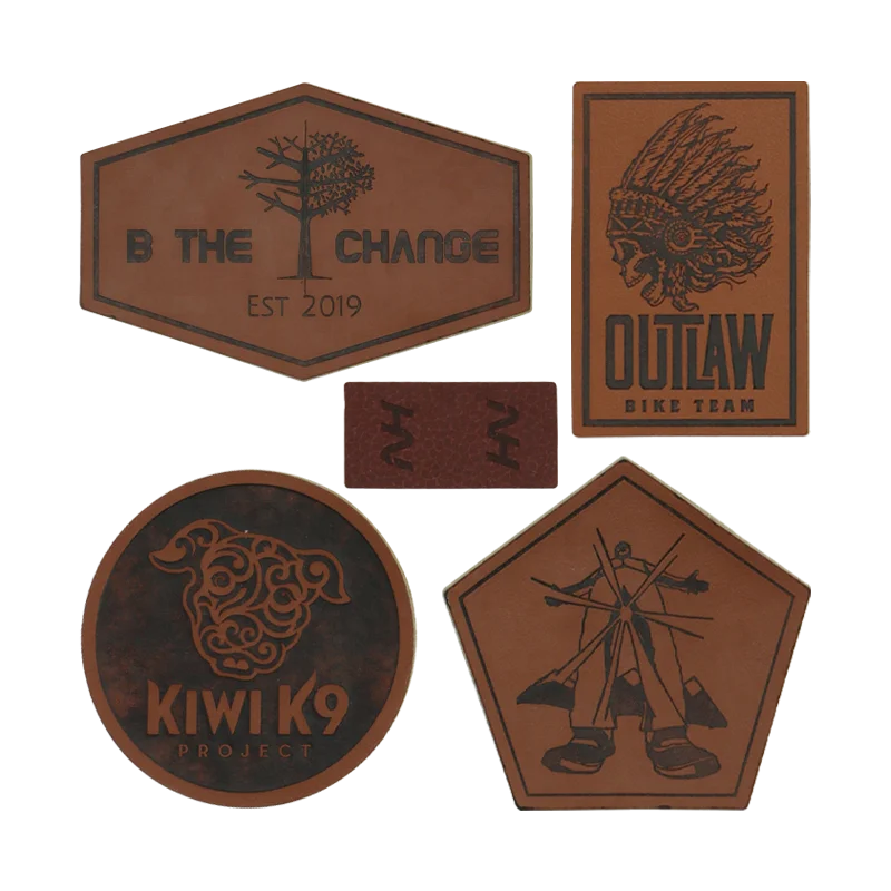 Personalized Sew-On Branding Labels For Handknit Crochet Clothing Crochet Customizable Vegan Leather Tags For Suede Labels