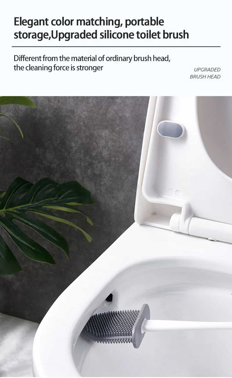 Strobigo Silicone Toilet Cleaning Brush And Holder Buy Toilet Brush