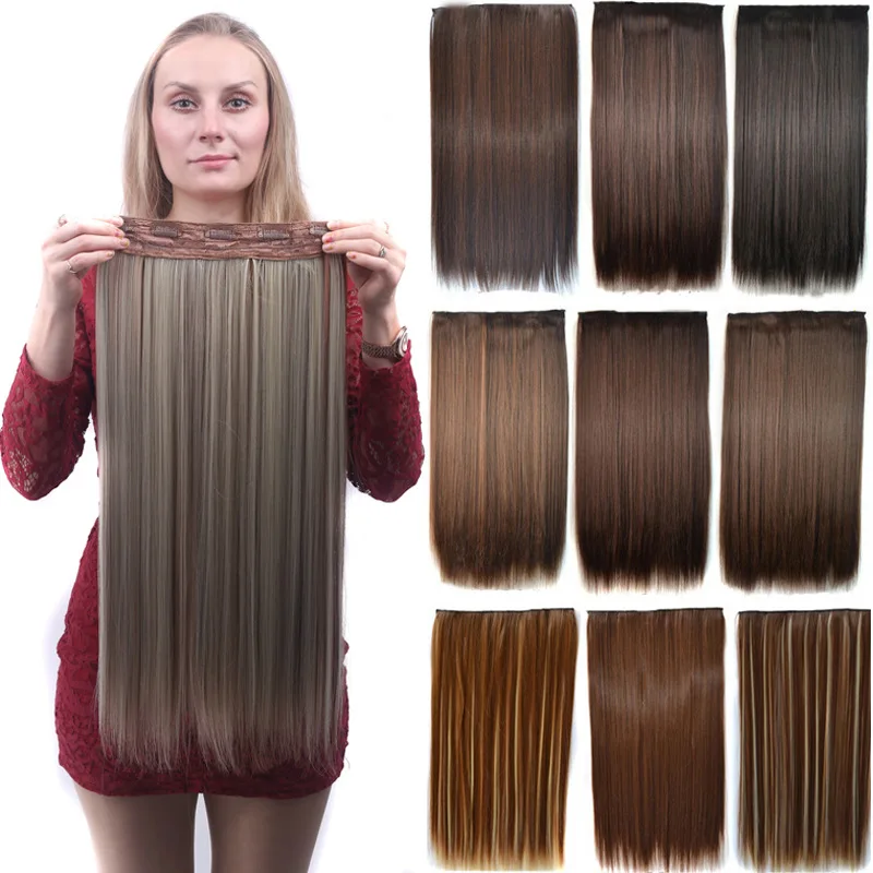 Perruque Fixe À 5 Clips Pour Cheveux Lisses Et Longs,Couleur Normale,Haute  Qualité,En Fibre Chimique,1 Pièce - Buy Rideau De Cheveux Normal,Cheveux  Dans Les Extensions Clip,Cheveux Cinq Clip Perruque Product on Alibaba.com