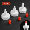 [5 pieces] with leak-proof red caps