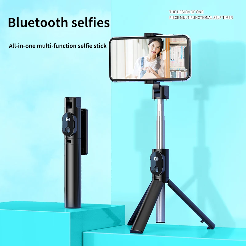 3 in 1 Wireless BT Foldable Mini Tripod Expandable Monopod Remote Control Selfie Stick