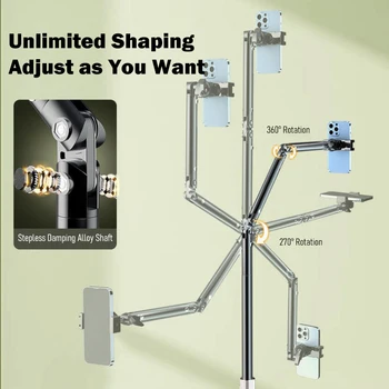 Enujoy Adjustable Aluminum Stand Tablet Holder for Arm for Bed Metal Rotating Feature detail image