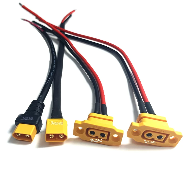 XT30 XT60 XT60H Plug Extension Cable 12AWG Extension Adapter Female Male Connector Cable For Rc Lipo Battery