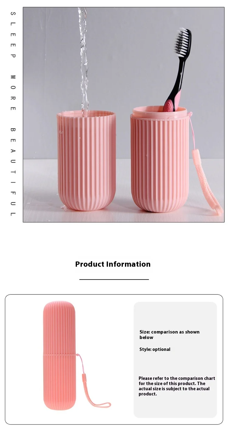 Toothbrush Holder Travel Toothbrush Case Toothpaste Toothbrush Storage Containers Portable Mouthwash Cup Carrier