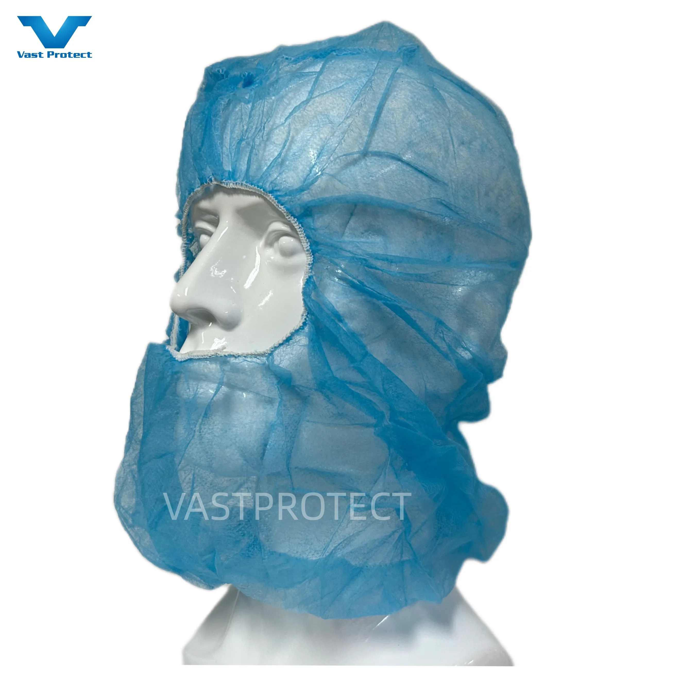 Disposable Polypropylene Ninja Astronaut Space Balaclava Cap Protective Breathable Dustproof Nonwoven PP Hood Cover Safety