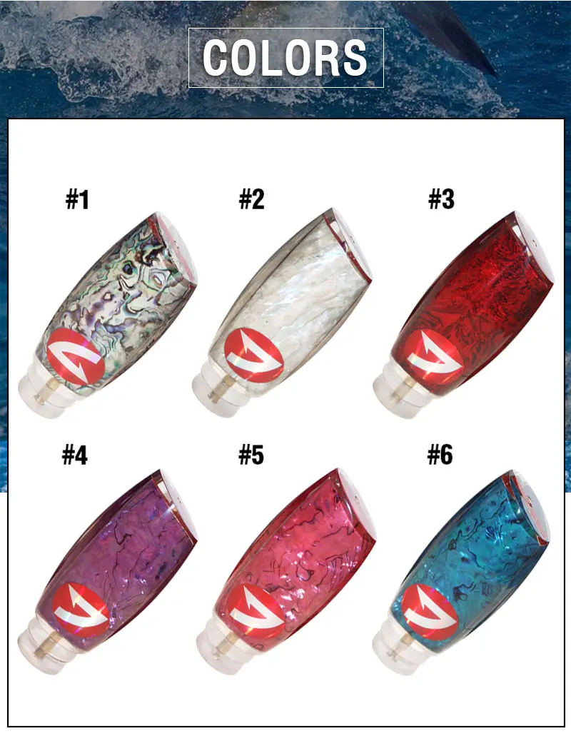 560g Deep Sea Fishing Bait Artificial Resin Head Skirt Marlin Tuna