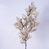 ภาพวาดสีน้ำมัน กิ่งไม้เหี่ยวเฉา - สีเหลืองครีมและสีขาว