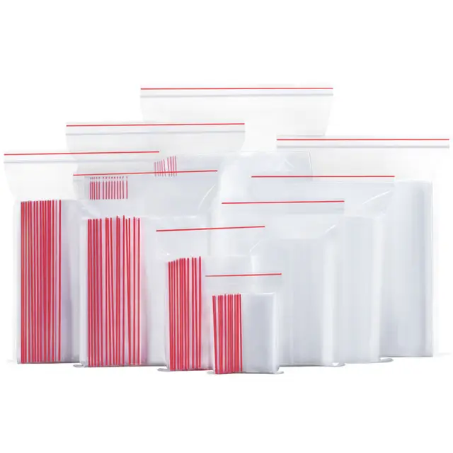 Ldpe Transparent Ziplock Zipper Bags Pe Plastic Zip Lock Bag