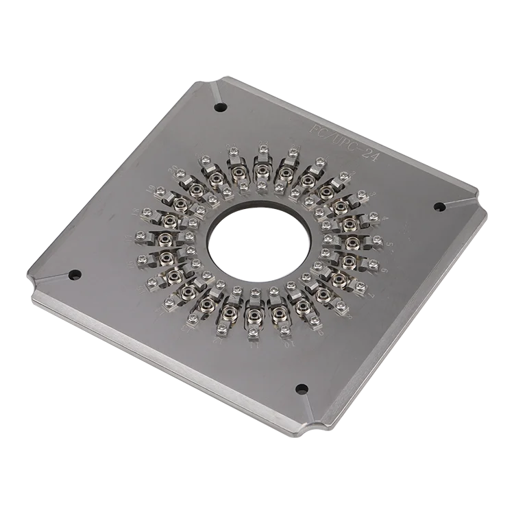 High Efficiency Anti-Rust Durable 24 Ports FC UPC Fiber Optic Polishing Jig for Precision Connector Polishing